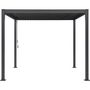 Voir la diapositive 3 : MARKET24 Pergola bioclimatique GAYA - Structure en aluminium et en acier - 290x290xH240 cm - Gris