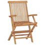 Voir la diapositive 2 : VIDAXL Chaises de jardin lot de 8 Bois de teck massif