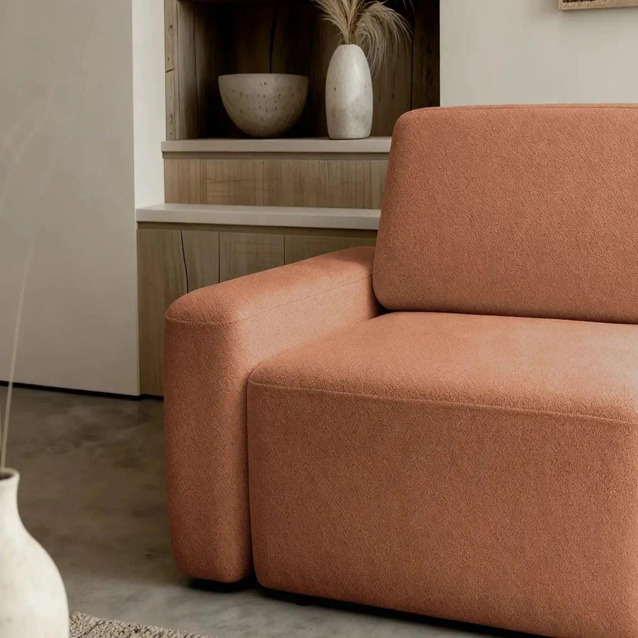 Voir la diapositive 4 : CASANOVA PARIS Ivy - canapé droit convertible coffre tissu chiné