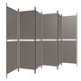 Voir la diapositive 4 : VIDAXL Cloison de separation 6 panneaux Anthracite 300x180 cm Tissu