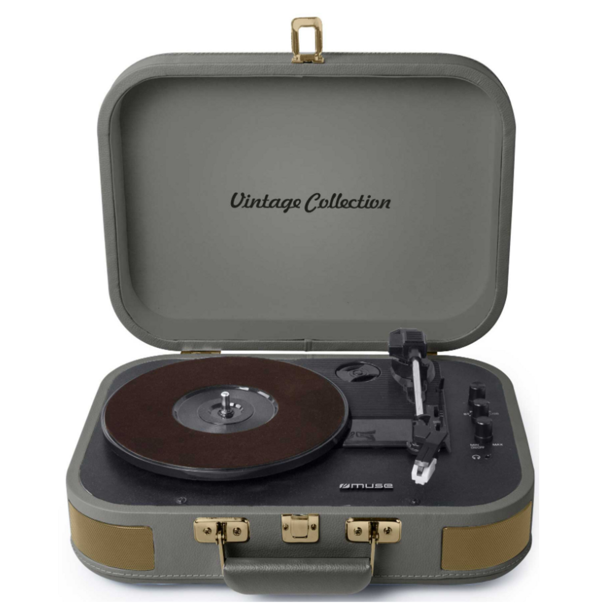 Muse Platine vinyle stéréo 3 vitesses 33/45/78t avec bluetooth - MT201BTG