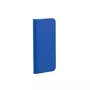amahousse Housse Galaxy A10 étui folio bleu texturé rabat aimanté