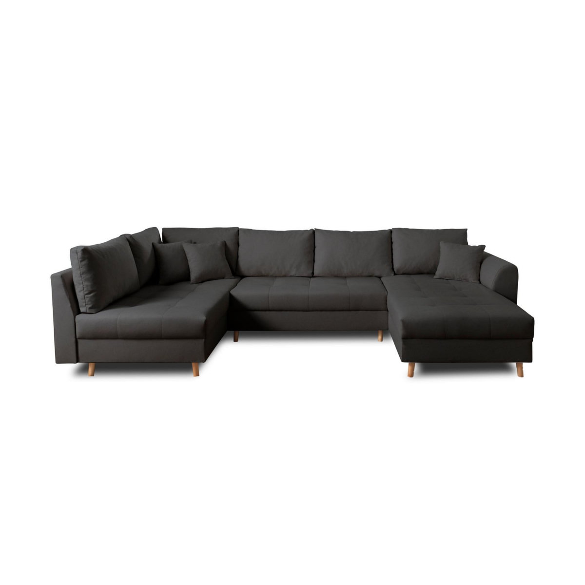 LISA DESIGN Rune - canapé panoramique - 7 places - style scandinave - gauche