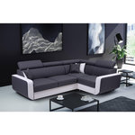 LISA DESIGN Dustin - canapé d'angle l réversible - 5 places - convertible avec coffre - têtieres réglables