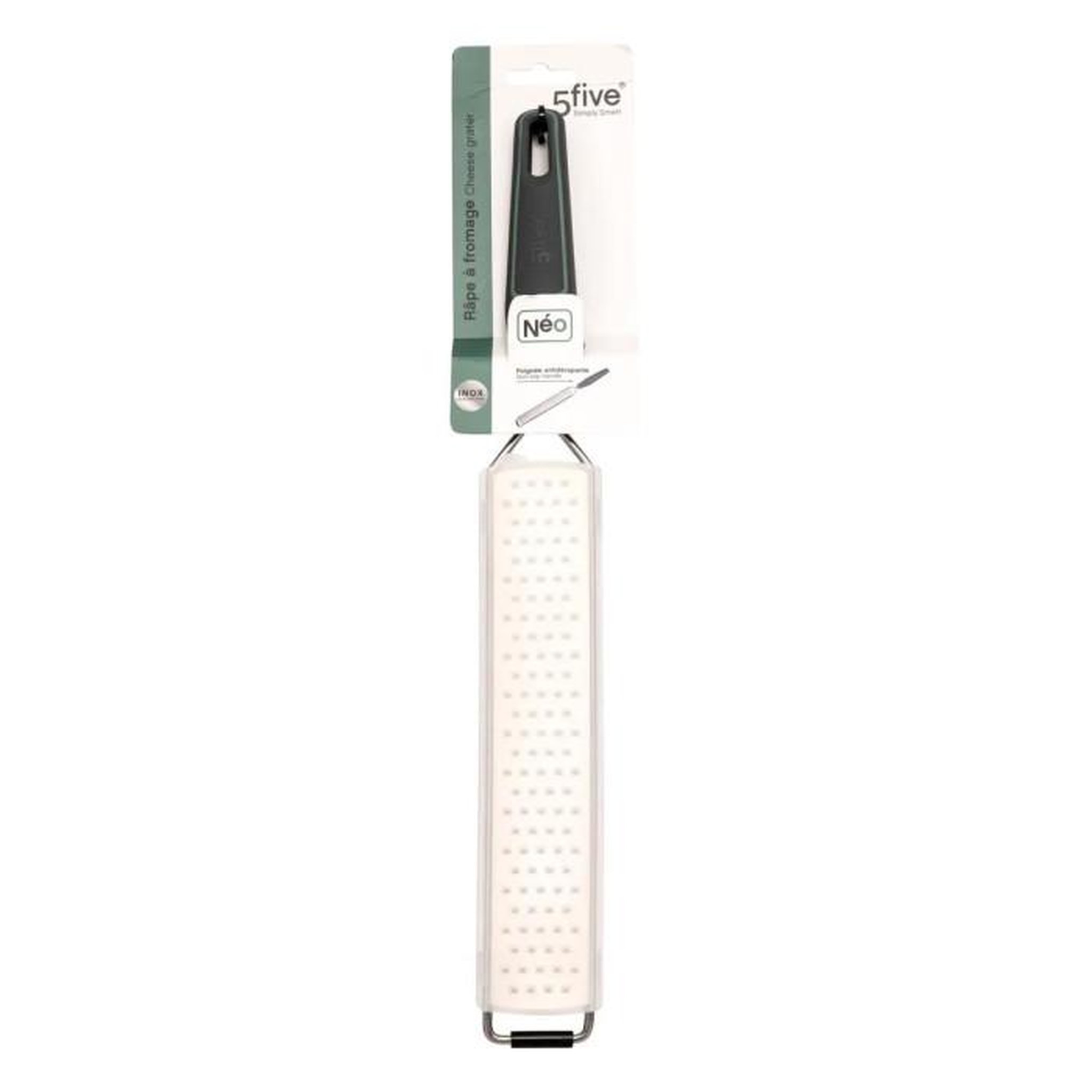 Voir la diapositive 5 : FIVE Râpe à Fromage en Inox  Néo 2  40cm Gris