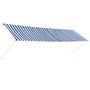Voir la diapositive 1 : VIDAXL Auvent retractable 400x150 cm Bleu et blanc