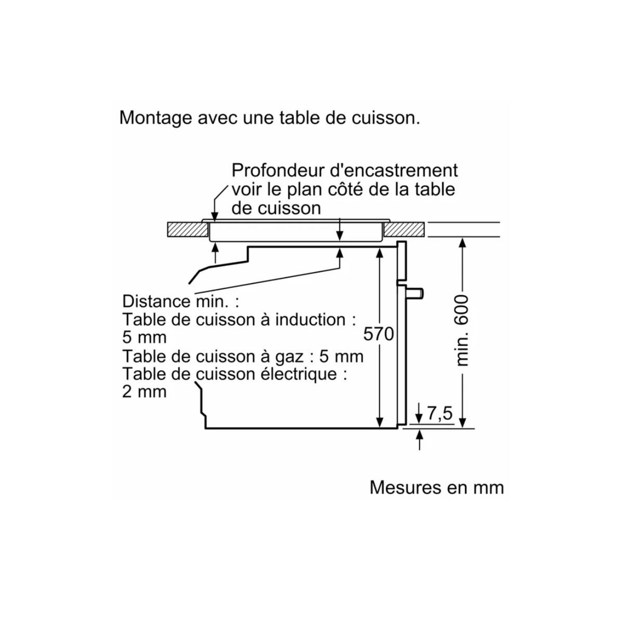 Voir la diapositive 5 : Siemens Four intégrable multifonction 71l 60cm inox - hb557gbs3f