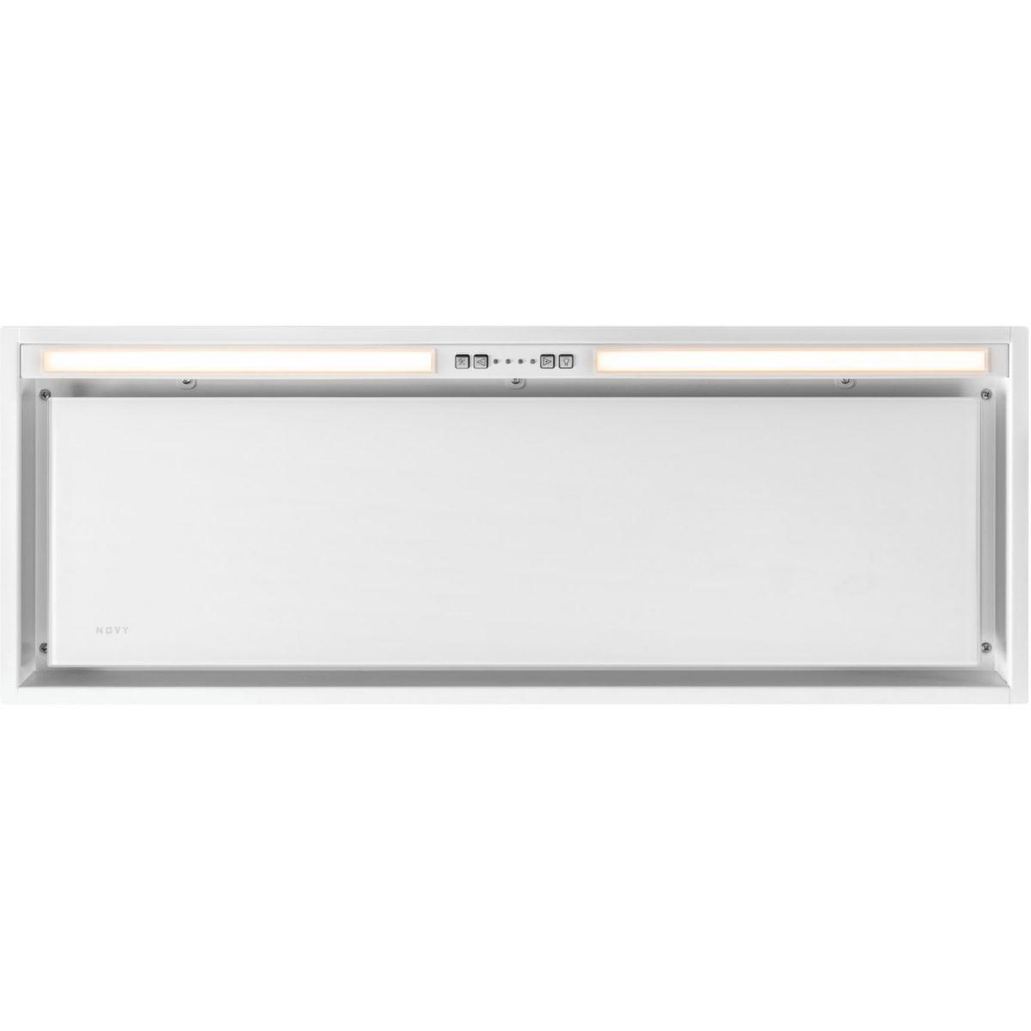Novy Hotte encastrable crystal 26080  90cm verre blanc