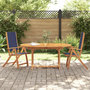 Voir la diapositive 1 : VIDAXL Chaises pliables de jardin lot de 2 bois d'acacia et textilene