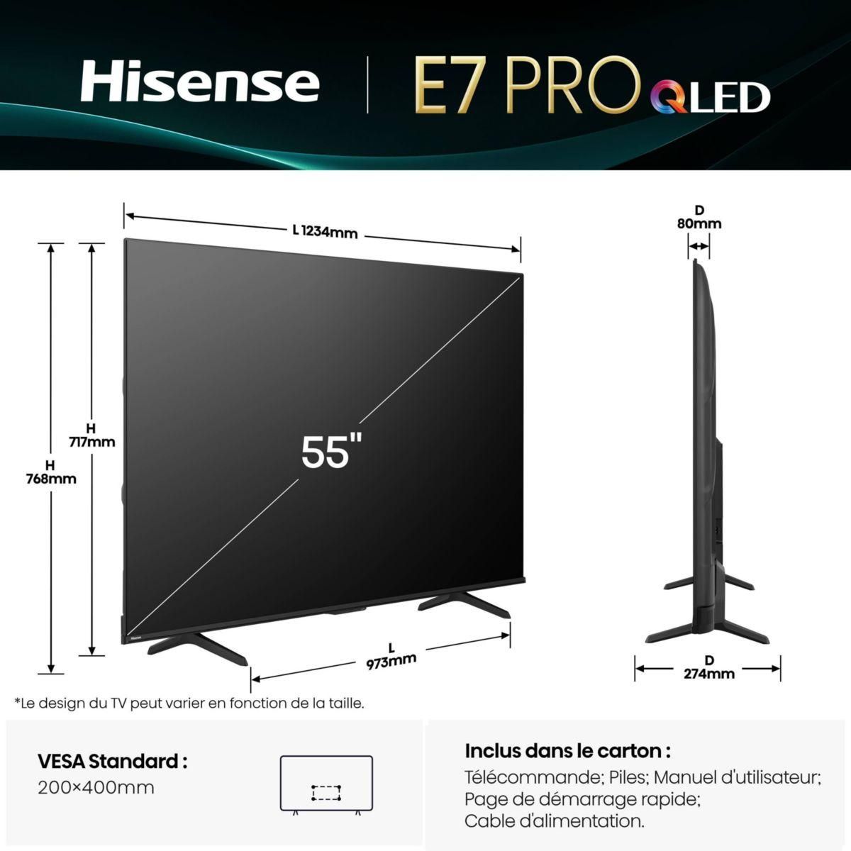 Hisense TV QLED 55E79Q PRO (139cm)
