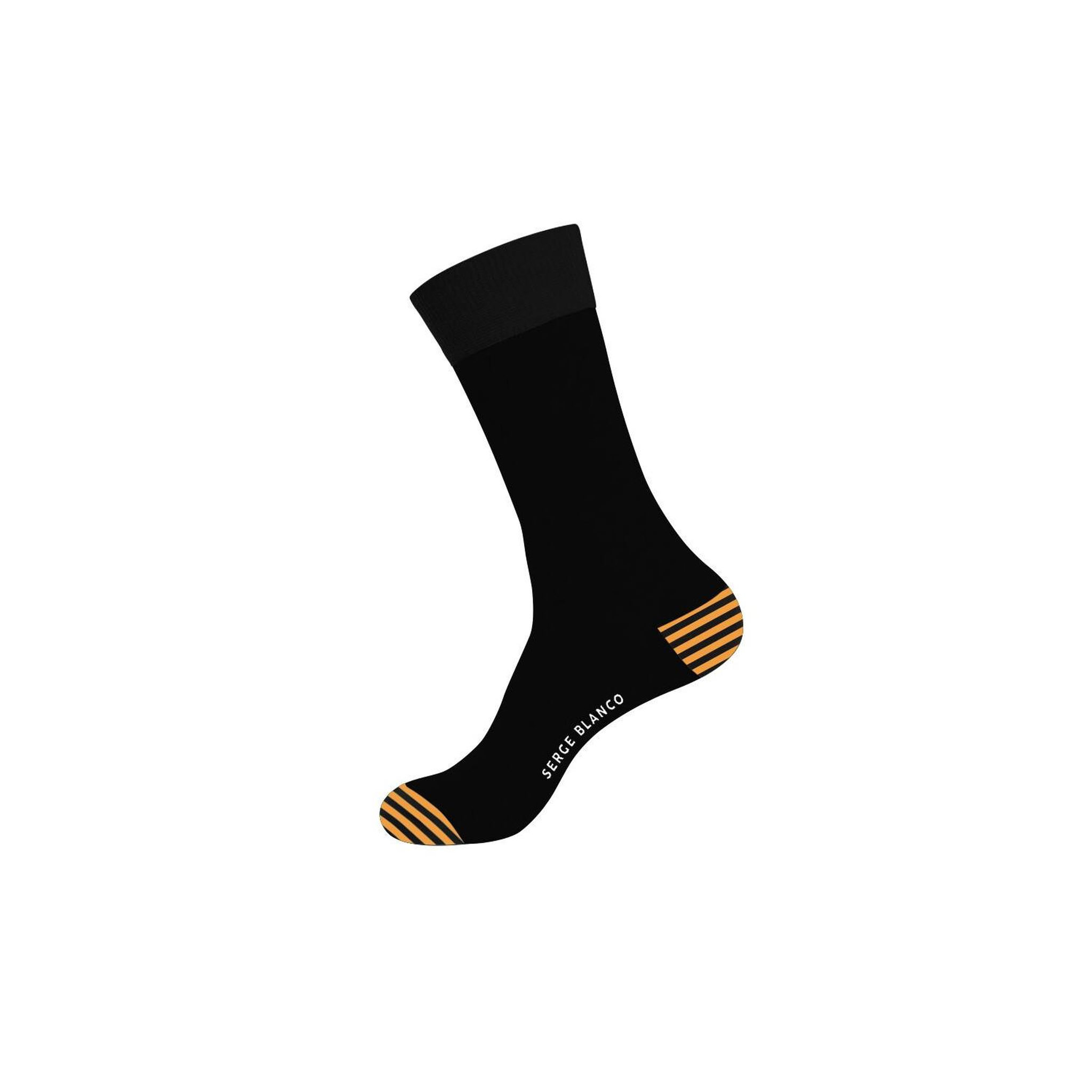 Voir la diapositive 4 : SERGE BLANCO Lot de 6 paires de chaussettes de ville homme unies modèle D