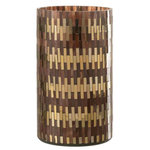 Paris Prix Photophore en Verre Déco  Chic  23cm Marron & Or