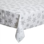 FEERIC LIGHT & CHRISTMAS Nappe flocons de Noël Fantasy. Coloris disponibles : Blanc