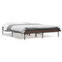 Voir la diapositive 2 : VIDAXL Cadre de lit sans matelas chene marron 140x190 cm