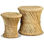 Voir la diapositive 5 : VIDAXL Tabourets lot de 2 Bambou et jute