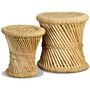 Voir la diapositive 5 : VIDAXL Tabourets lot de 2 Bambou et jute