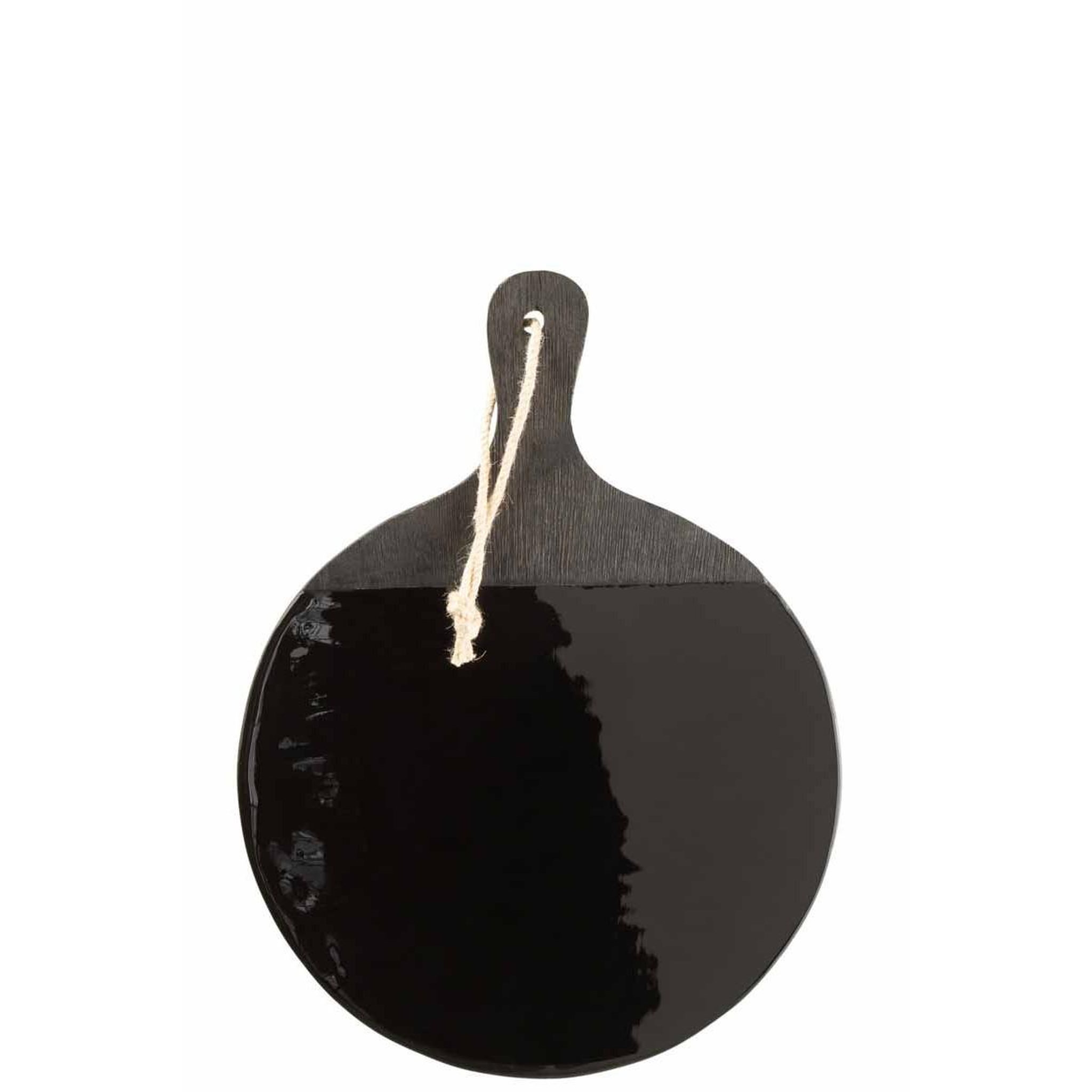 Voir la diapositive 2 : J-LINE Planche à découper en bois  pyra  60cm noir