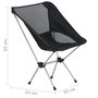 Voir la diapositive 6 : VIDAXL Chaises de camping pliables et sac lot de 2 Aluminium