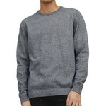 Jack & Jones Pull Gris Homme Jack & Jones Basic Knit. Coloris disponibles : Bleu