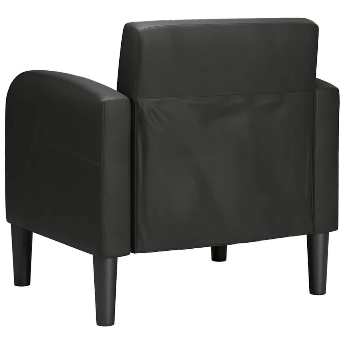 VIDAXL Chaise de canape avec accoudoirs noir 54 cm similicuir