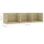 Voir la diapositive 6 : VIDAXL Etagere murale a CD Chene sonoma 75x18x18 cm Bois d'ingenierie