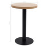 Voir la diapositive 5 : VIDAXL Table de bistro Marron clair 50 cm MDF