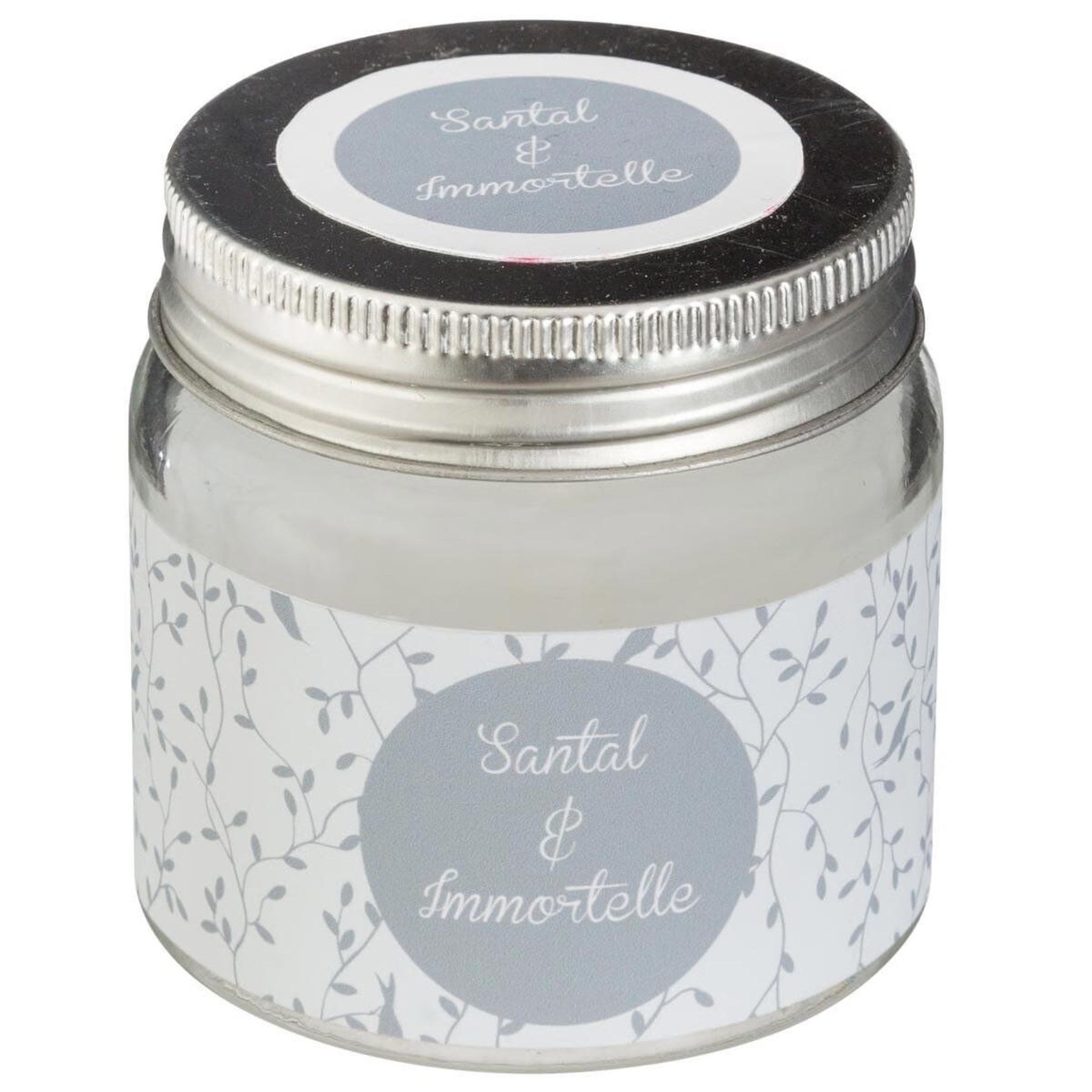 COMPTOIR DE LA BOUGIE Bougie parfumée en verre  bocal  65g santal & immortelle