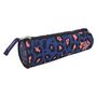Voir la diapositive 1 : YOUNG'S ATTITUDE Trousse scolaire ronde polyester imprimé animalier bleu et rose