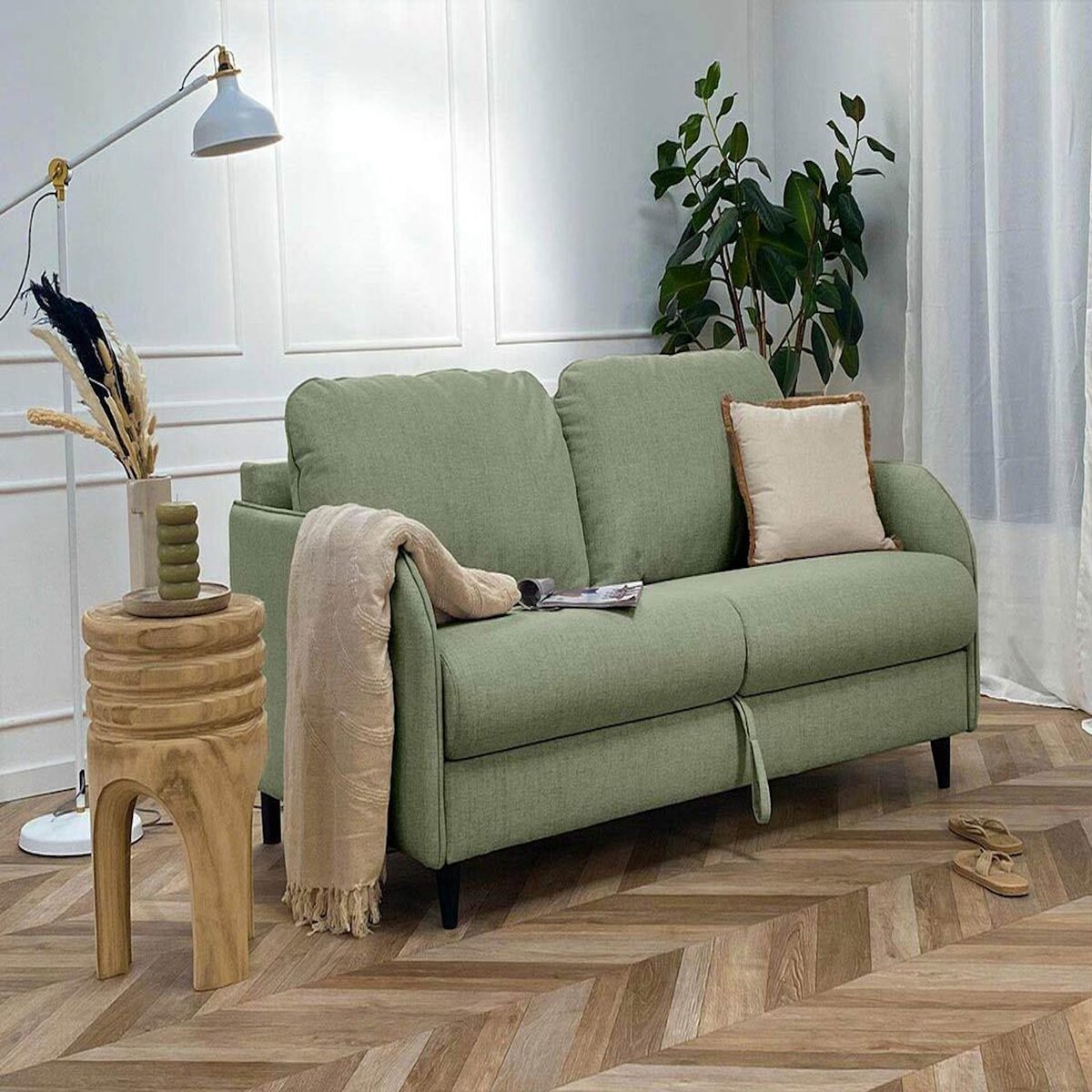 BEST MOBILIER Cosmos - canapé 3 places convertible express couchage quotidien 140 cm matelas 11 cm en tissu