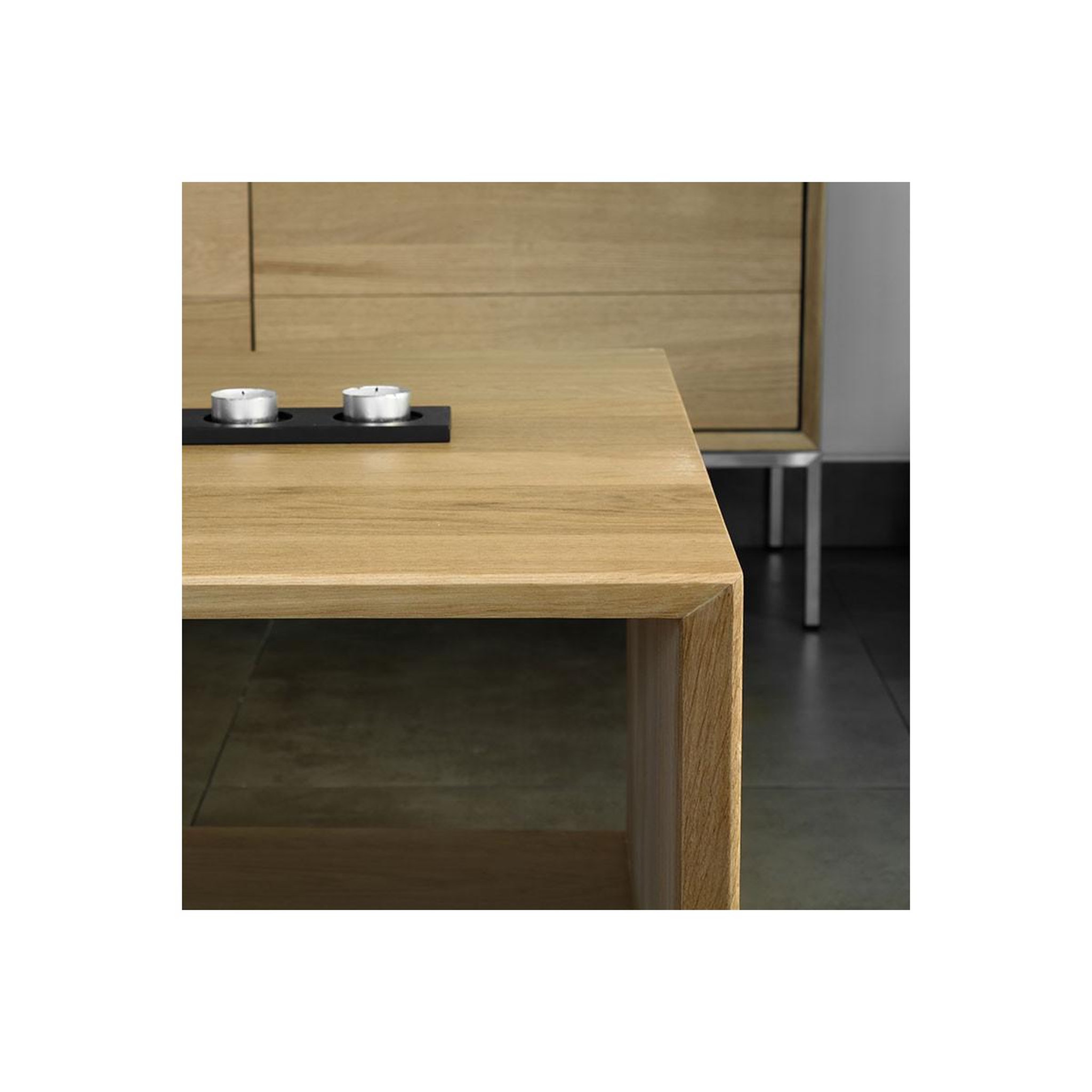 Voir la diapositive 3 : Paris Prix Table basse  kubico  120cm chêne massif