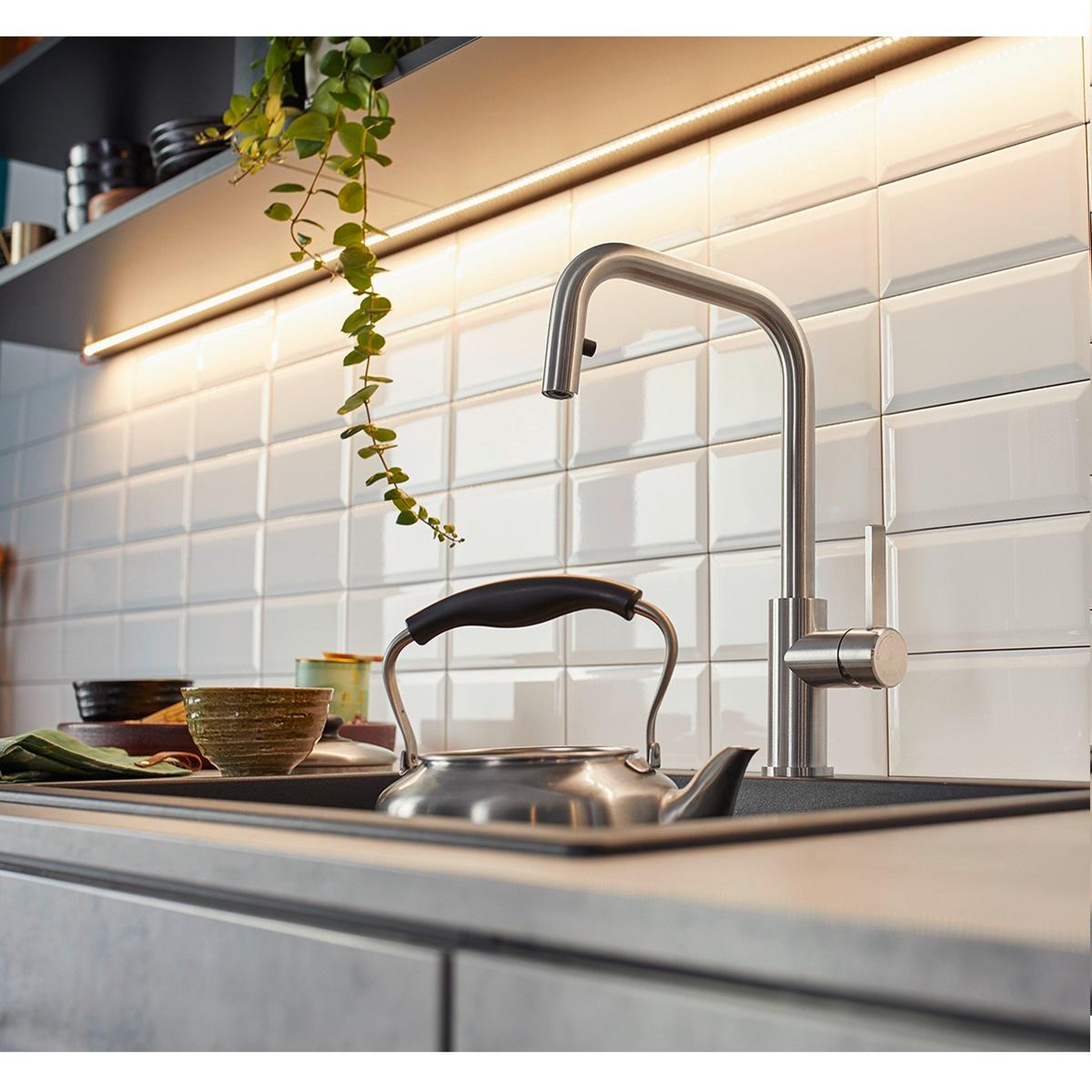 Voir la diapositive 3 : Blanco Mitigeur évier avec douchette inox brossé - 526614