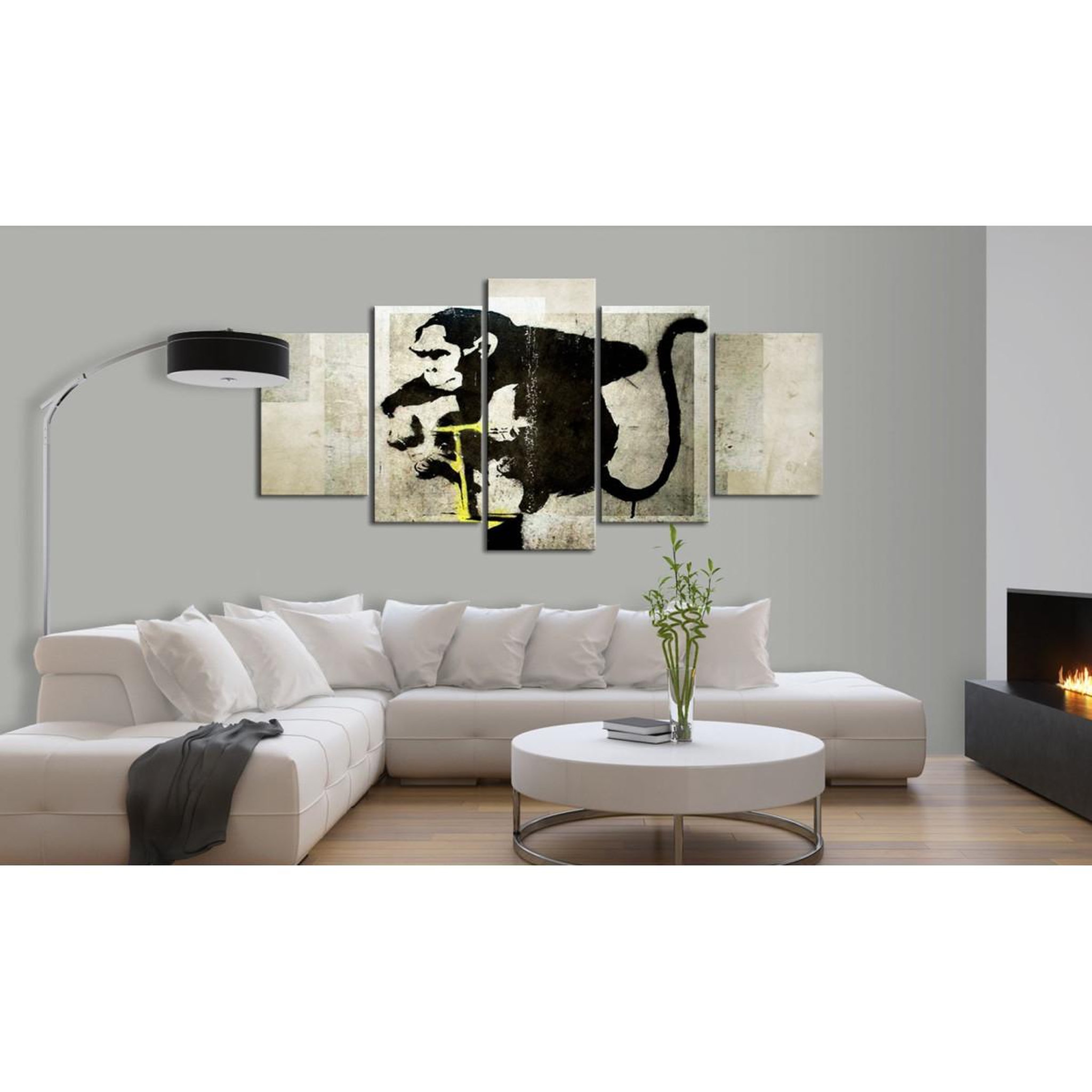 Voir la diapositive 2 : Paris Prix Tableau Imprimé  Monkey TNT Detonator - Banksy