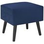 Voir la diapositive 3 : VIDAXL Table de chevet Bleu 40x35x40 cm Velours