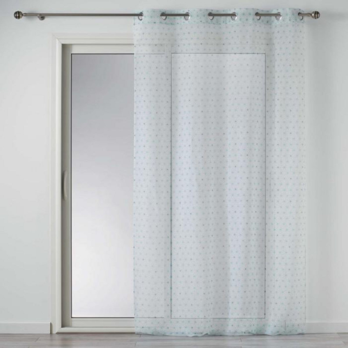 Paris Prix Rideau Voilage à Œillets  Constelline  140x240cm Bleu