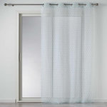 Paris Prix Rideau Voilage à Œillets  Constelline  140x240cm Bleu