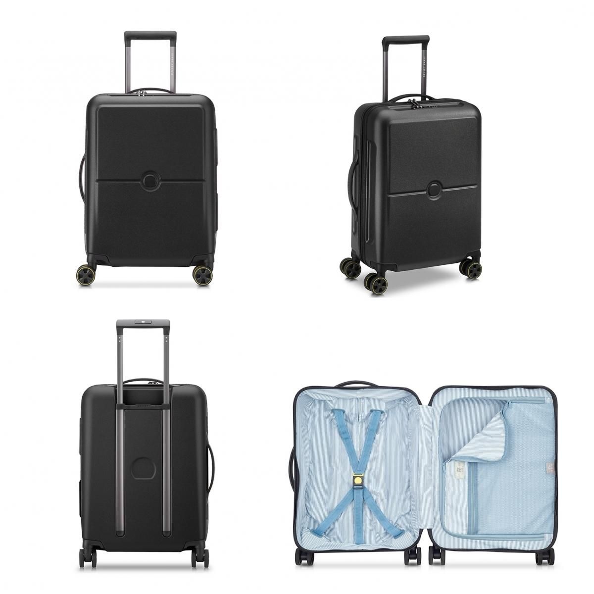 Delsey Valise cabine rigide ultra-légère Turenne 2.0 TSA polycarbonate 55cm