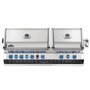Voir la diapositive 1 : NAPOLEON Barbecue gaz encastrable Prestige Pro 825 inox 4 brûleurs + 2 Sizzle Zone + brûleur arrière + Fumage - Napoleon
