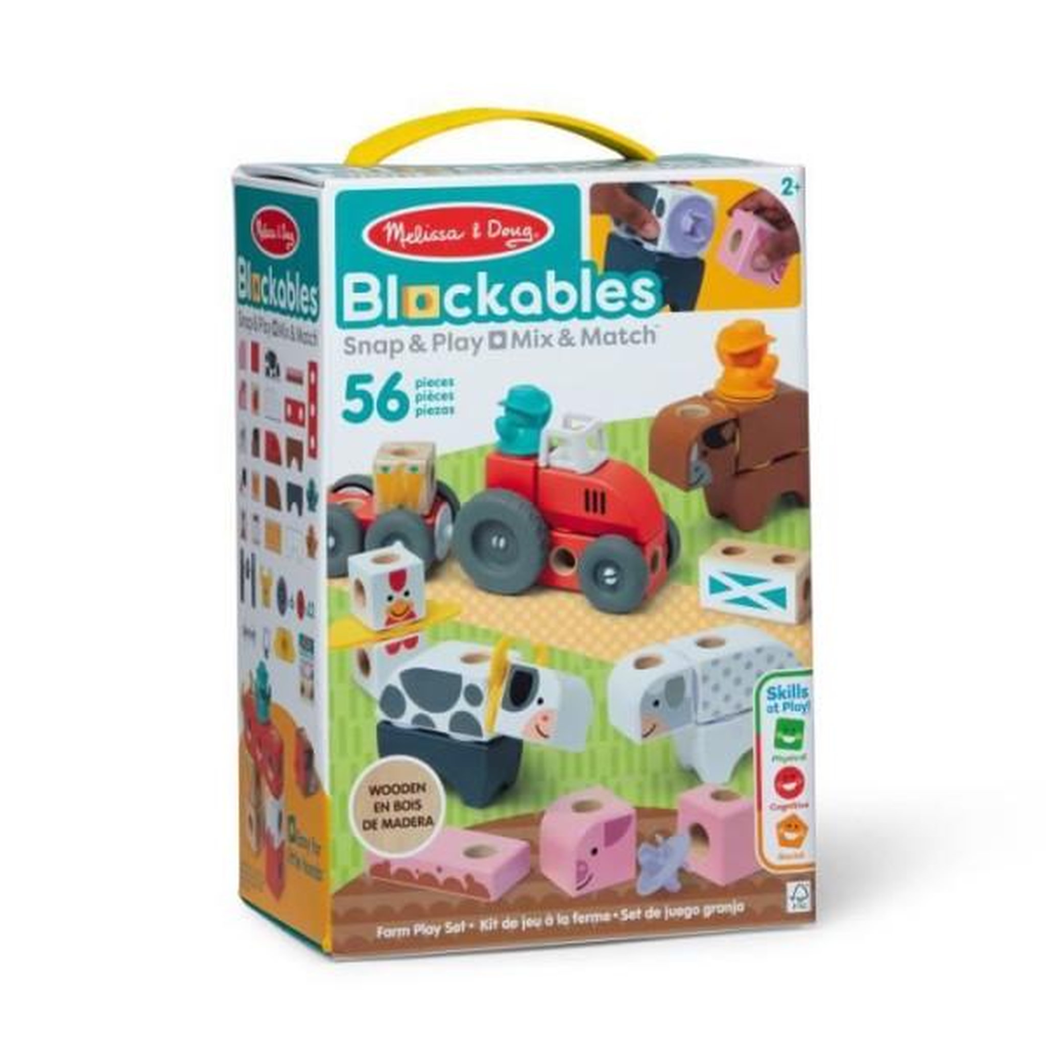 MELISSA & DOUG La ferme - 56 pieces - blockables - mélissa & doug
