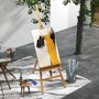 Voir la diapositive 2 : VINSETTO Chevalet d'artiste sur pied inclinaison et hauteur réglable dim. 65L x 110l x 180-235H cm bois de hêtre clair