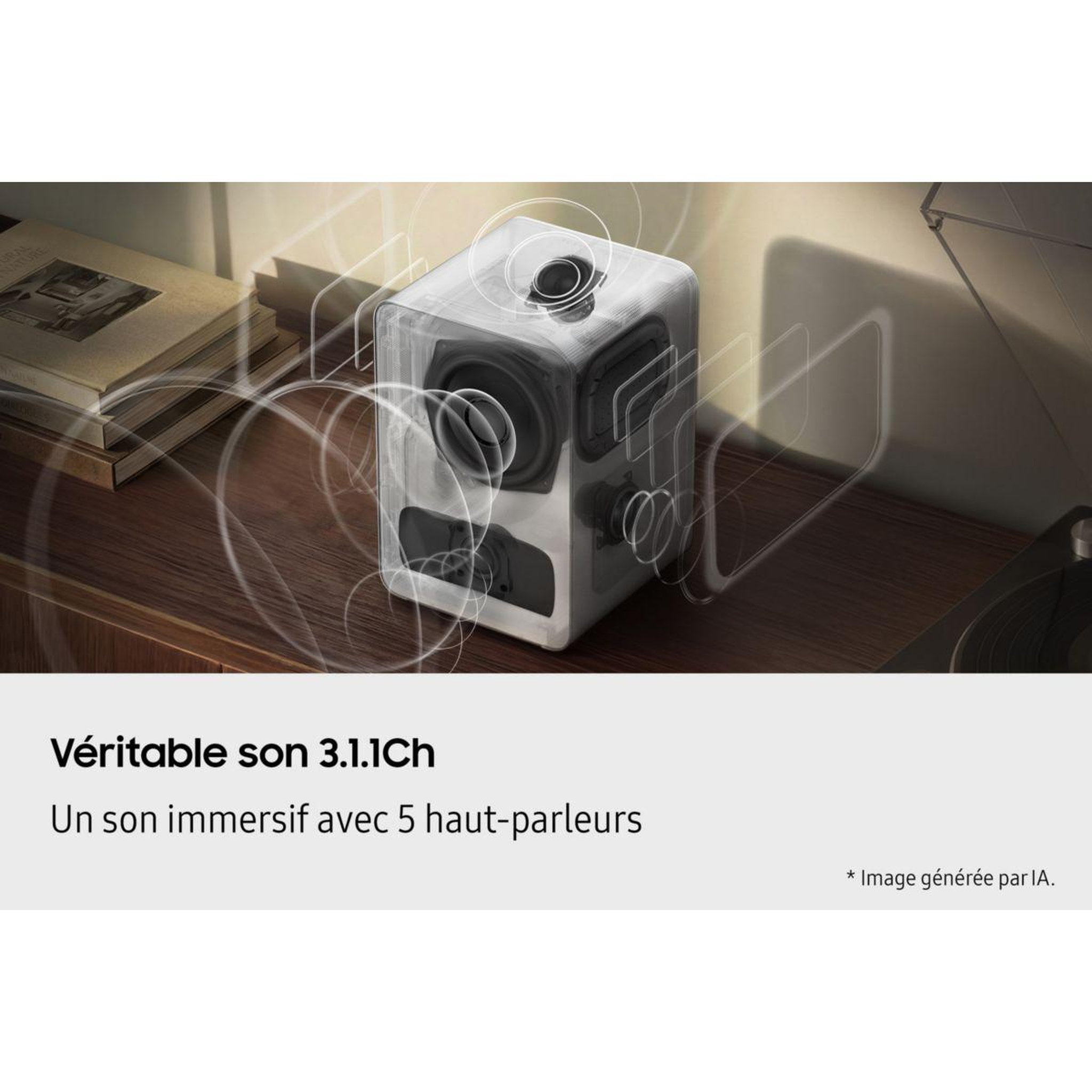 Voir la diapositive 3 : Samsung Enceinte sans fil music studio 7 hw-ls71h wifi bt white