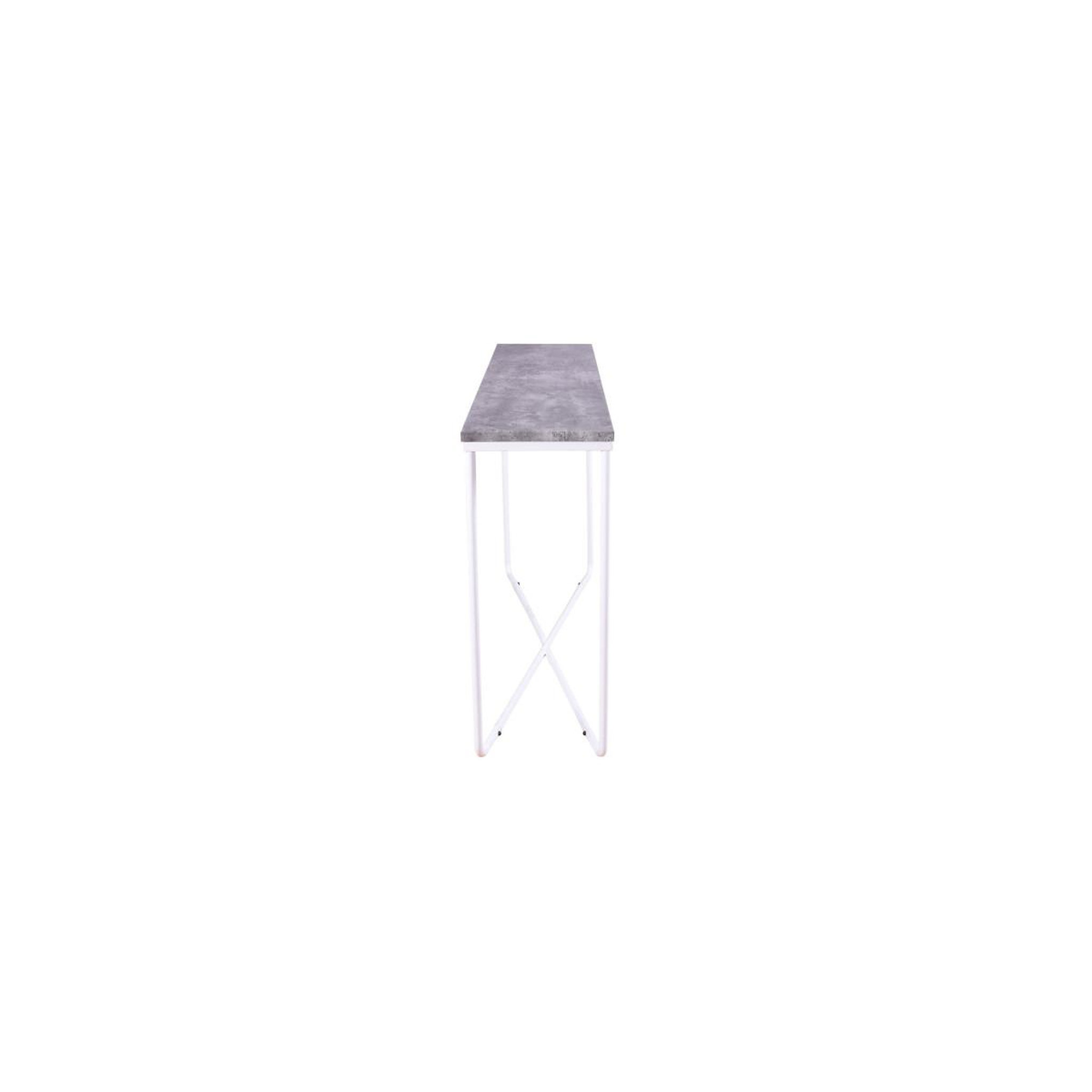 Voir la diapositive 3 : Paris Prix Console design  palace  110cm gris foncé & blanc