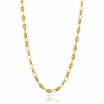 L'ATELIER D'AZUR Collier Femme  Grain de Café - Or Jaune
