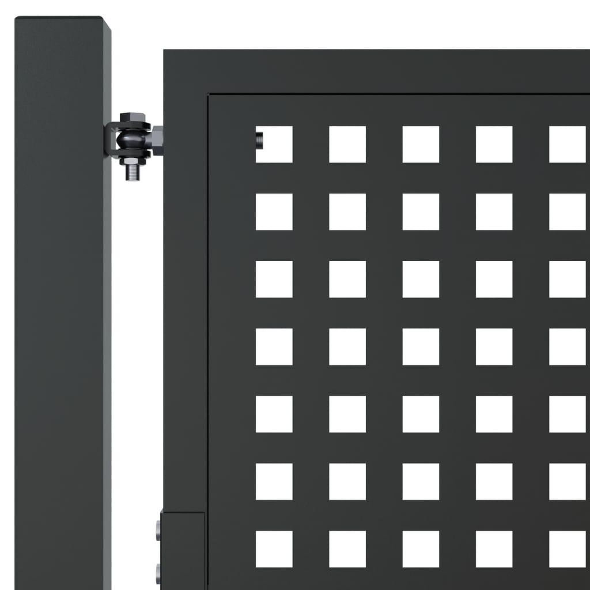 Voir la diapositive 5 : VIDAXL Portail de jardin anthracite 105x150 cm acier