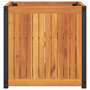 Voir la diapositive 5 : VIDAXL Jardiniere 45x45x44 cm bois massif d'acacia et acier