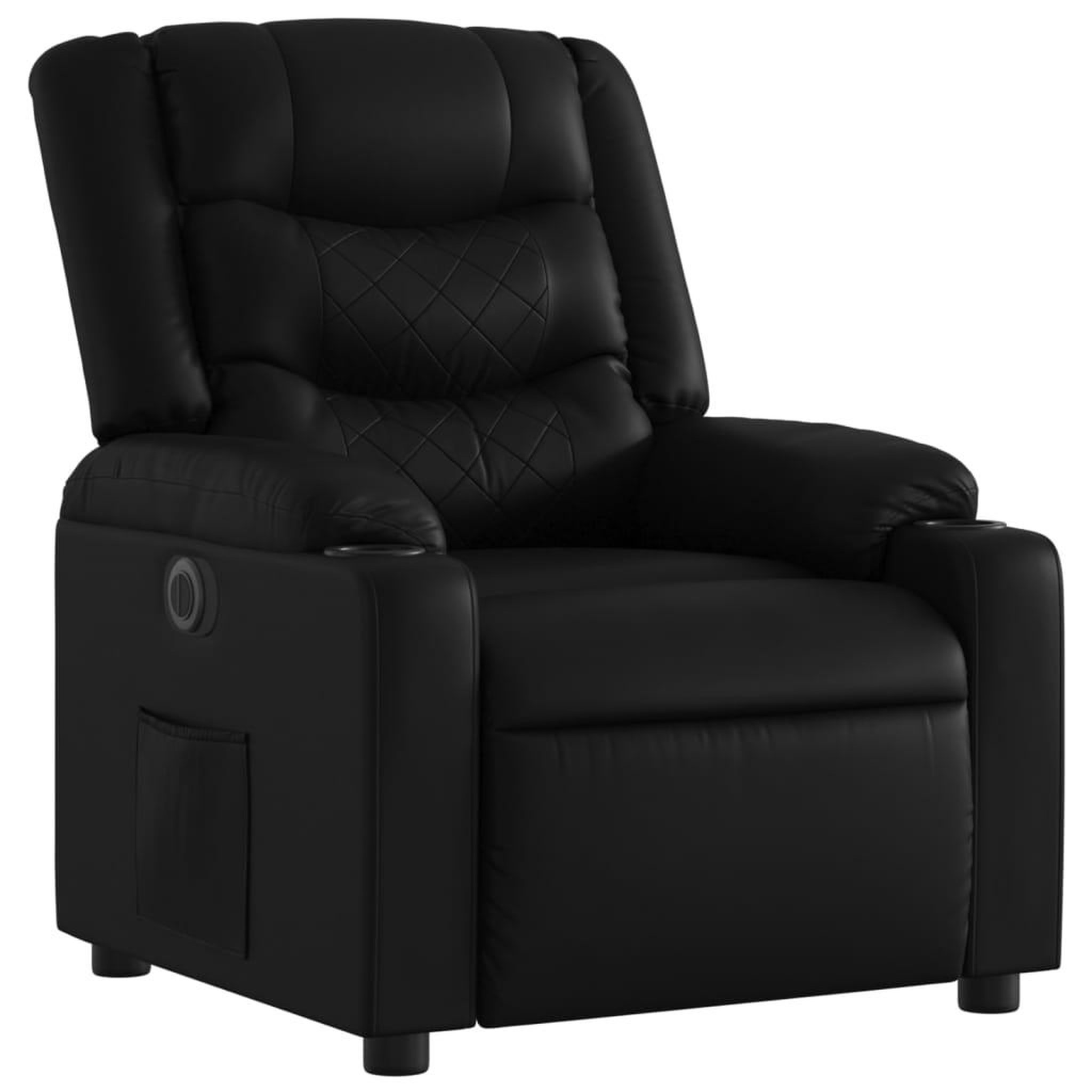 Voir la diapositive 4 : VIDAXL Fauteuil inclinable electrique Noir Similicuir