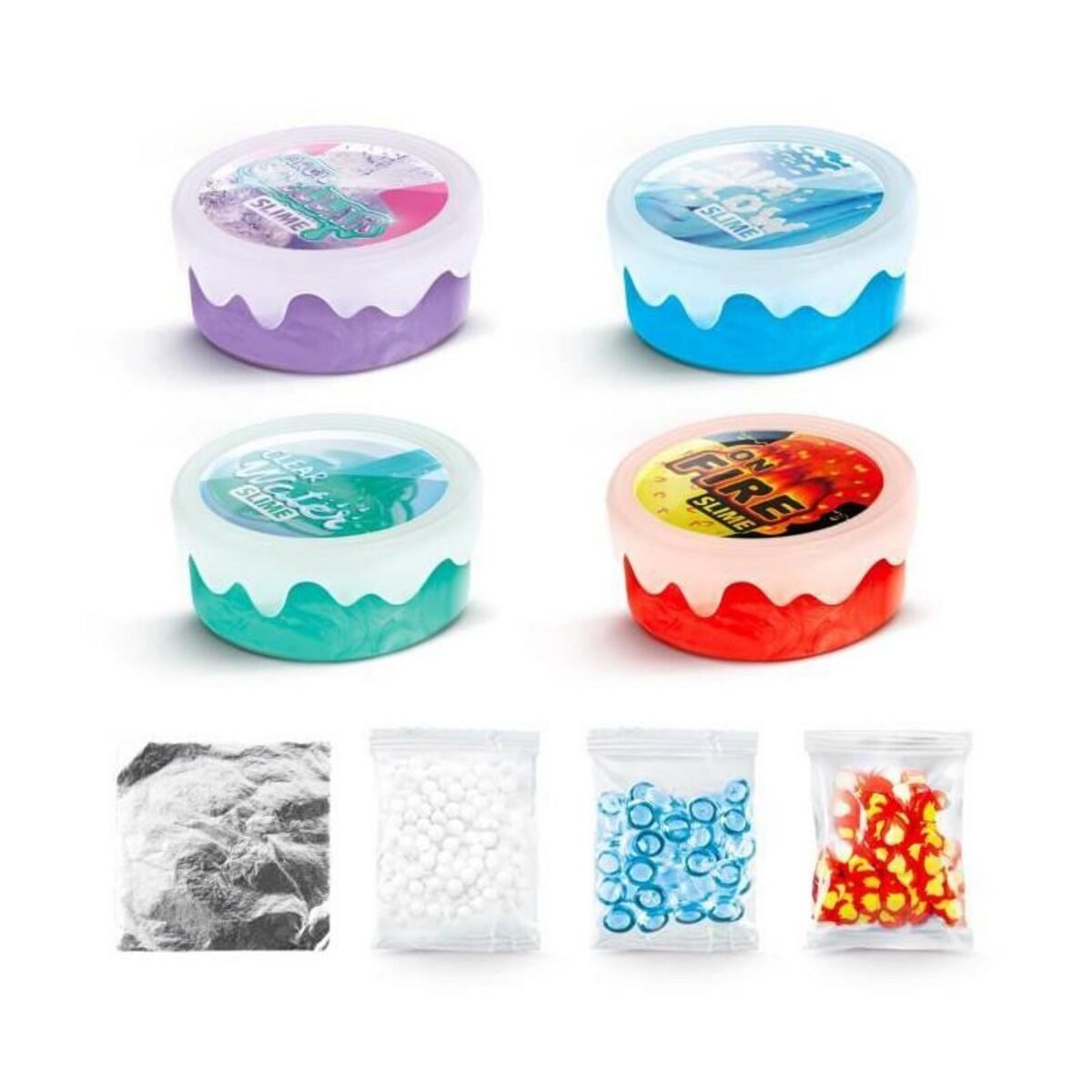 Canal Toys Canal Toys - SO SLIME DIY - Xtra Sensation Multipack- Avec 4 slimes a sensations et décorations - SSC 308