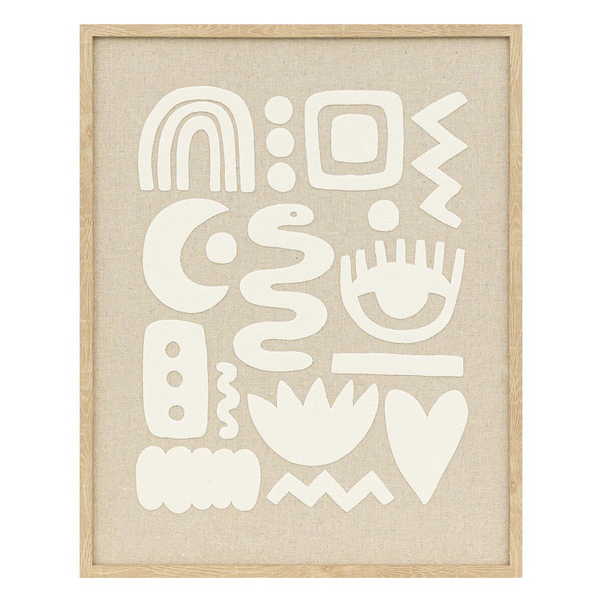 ATMOSPHERA Décoration murale en relief  petra  50cm beige