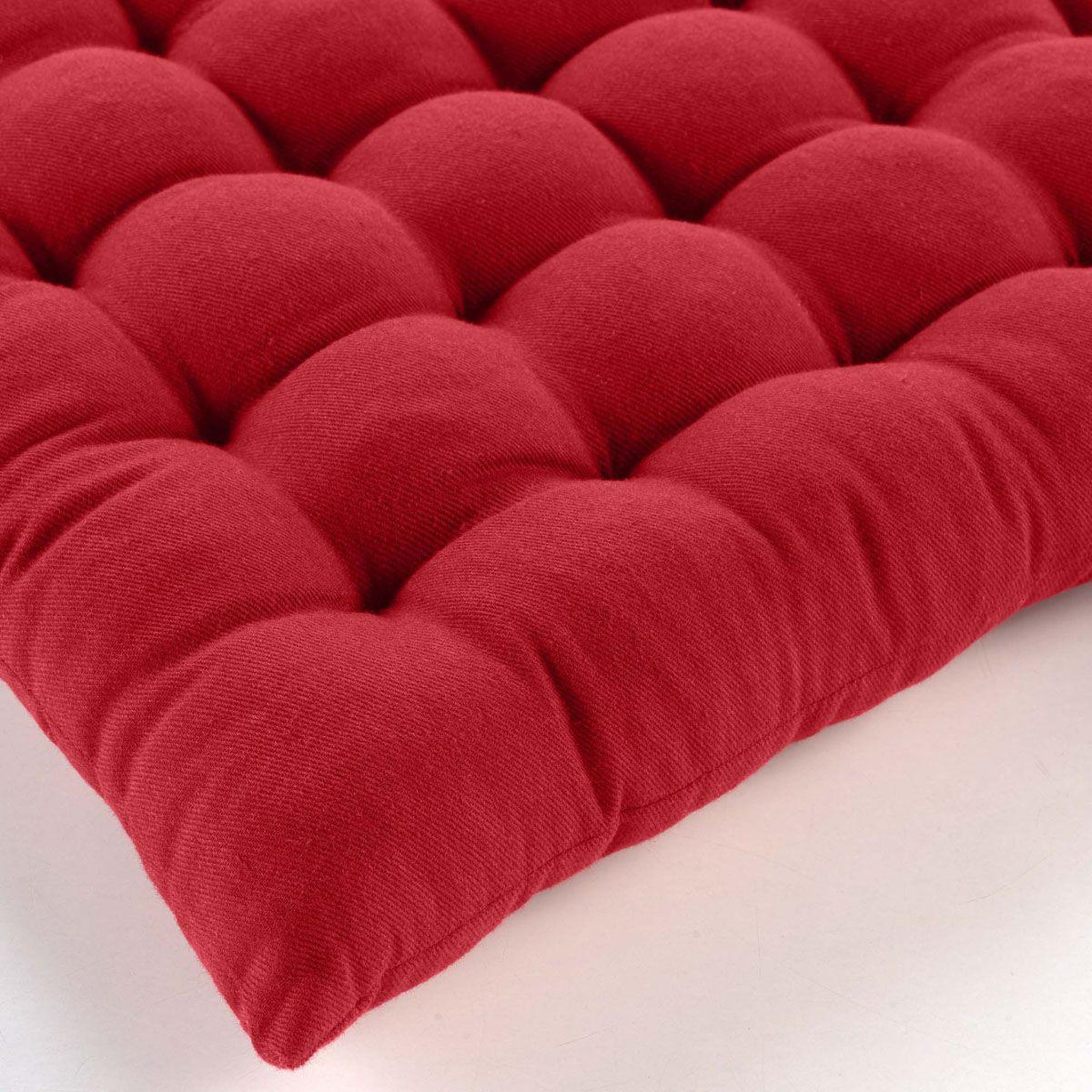 Voir la diapositive 3 : Douceur d'Intérieur Coussin de chaise  twily  38x38cm rouge