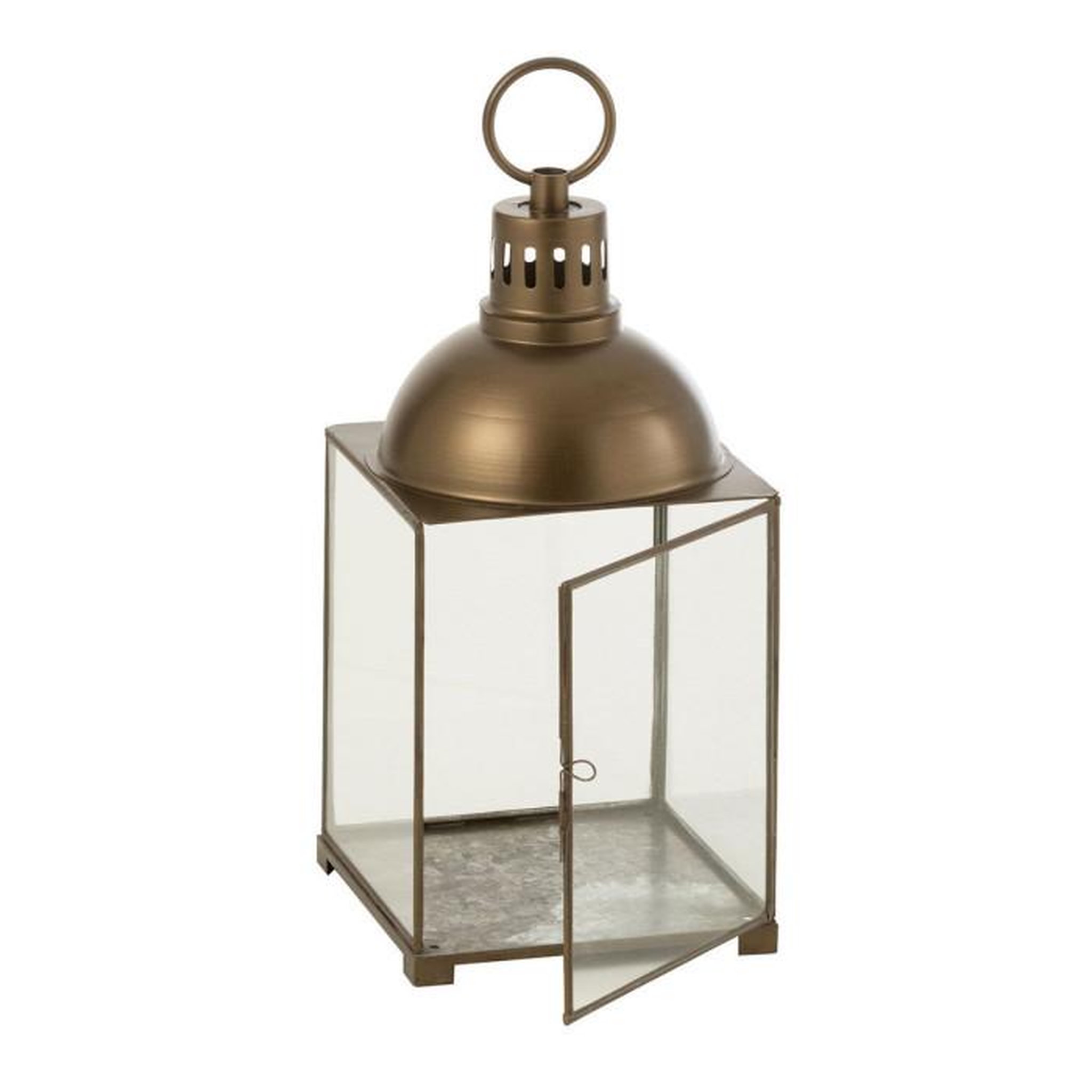 Voir la diapositive 2 : Paris Prix Lanterne Design en Verre  Hagrid  57cm Bronze