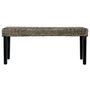 Voir la diapositive 2 : VIDAXL Banc 110 cm Noir Rotin naturel kubu et bois de manguier massif